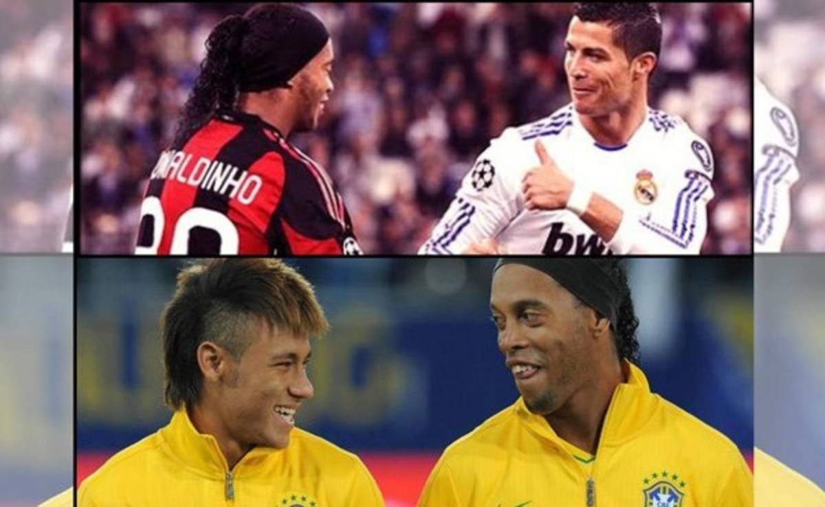 El curioso regalo de Ronaldinho a Cristiano y Neymar
