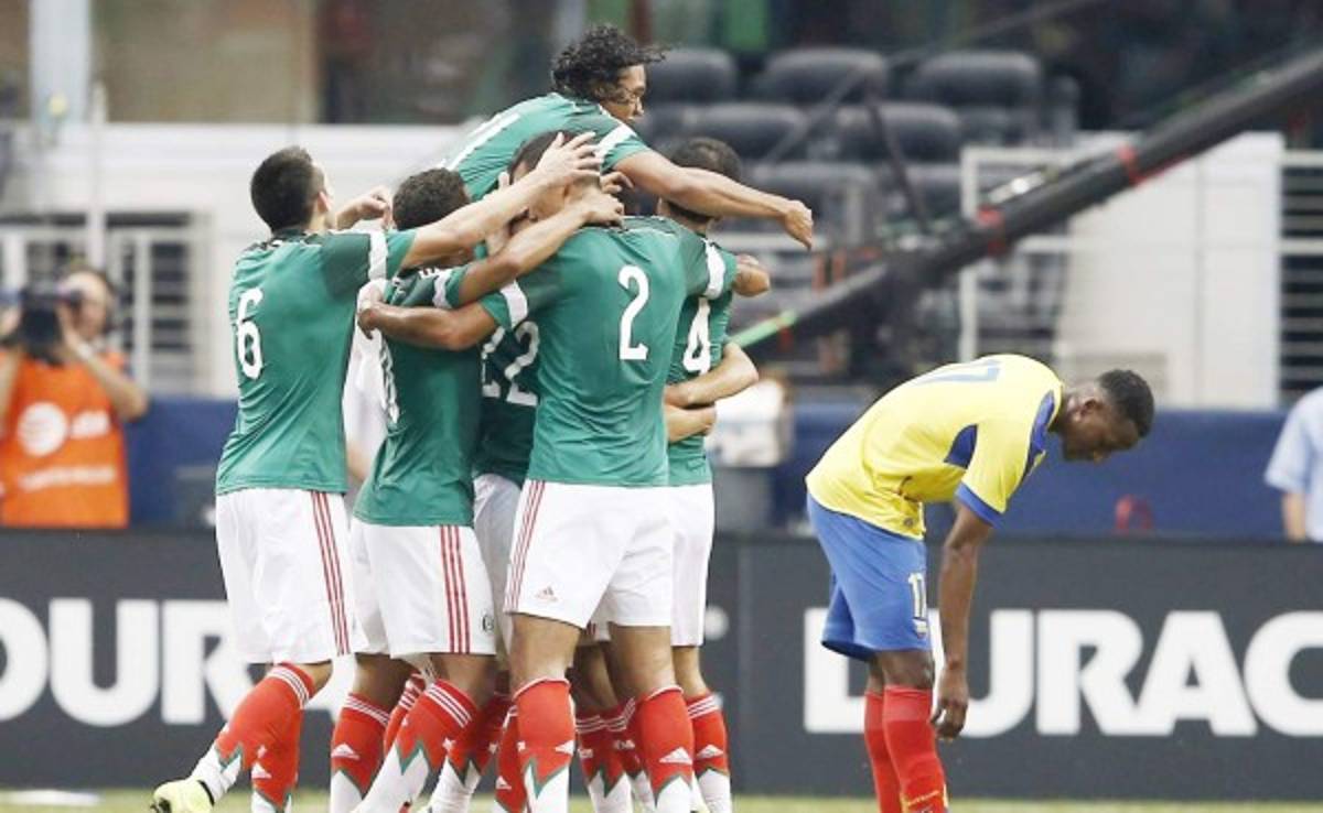 En un partido accidentado, México derrota a Ecuador