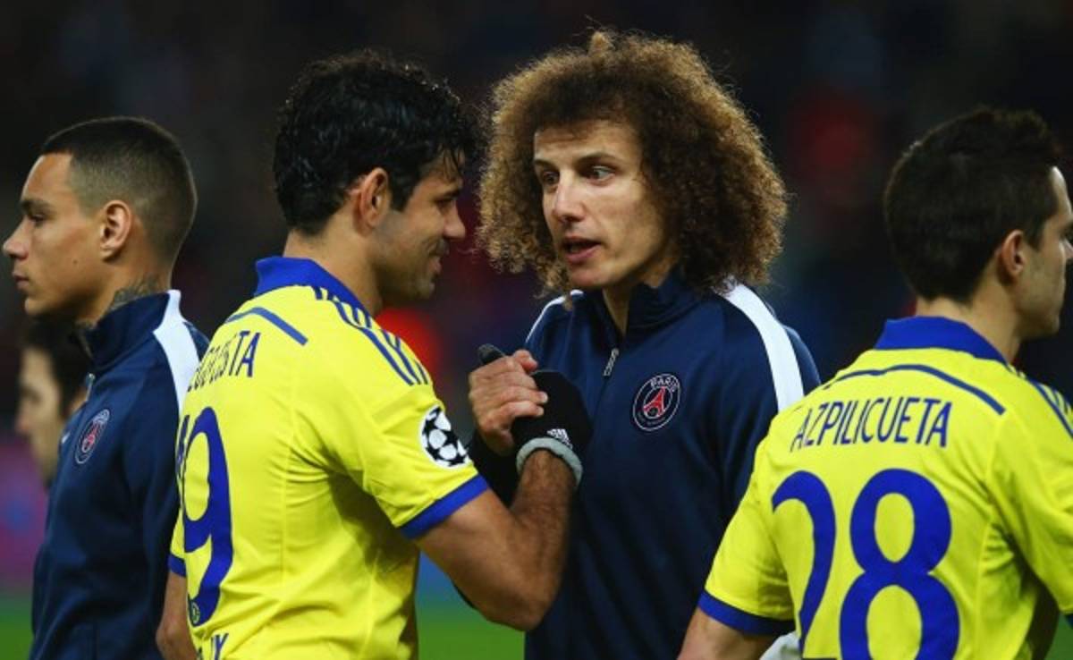 David Luiz anima a Diego Costa a que fiche por el París Saint-Germain