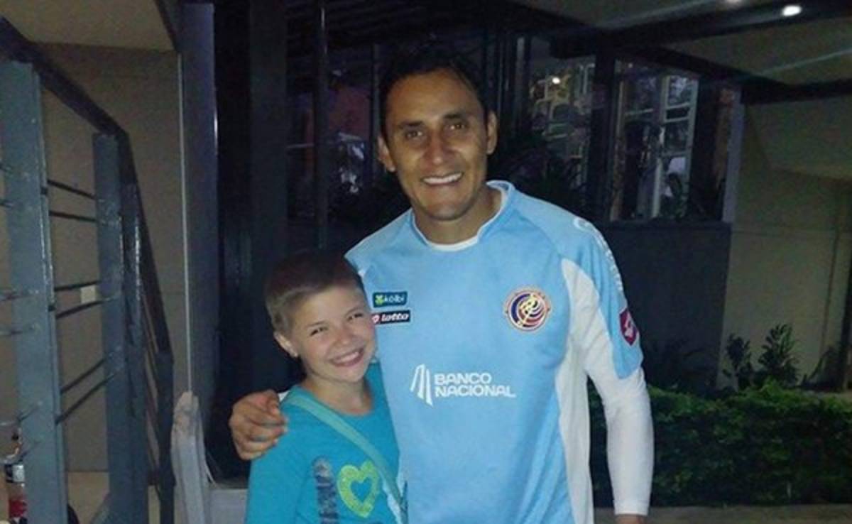 El gesto de Keylor Navas con esta pequeña que sufría cáncer