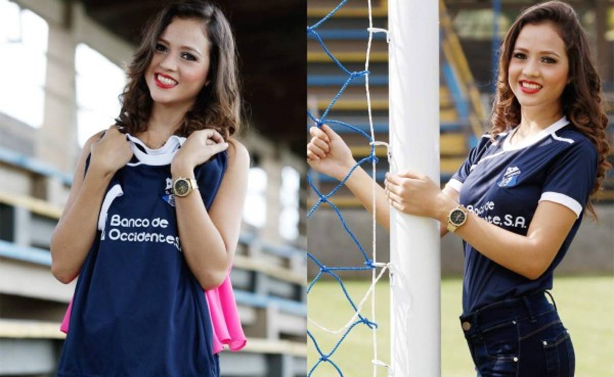 Alexa Avelar, la fan más bella del Honduras Progreso