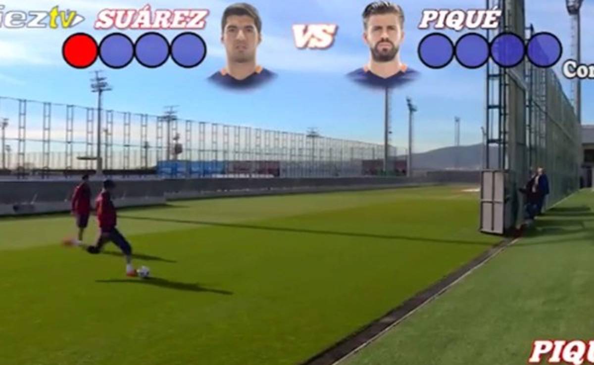 VIDEO: El duelo de Piqué y Suárez por anotar los goles imposibles