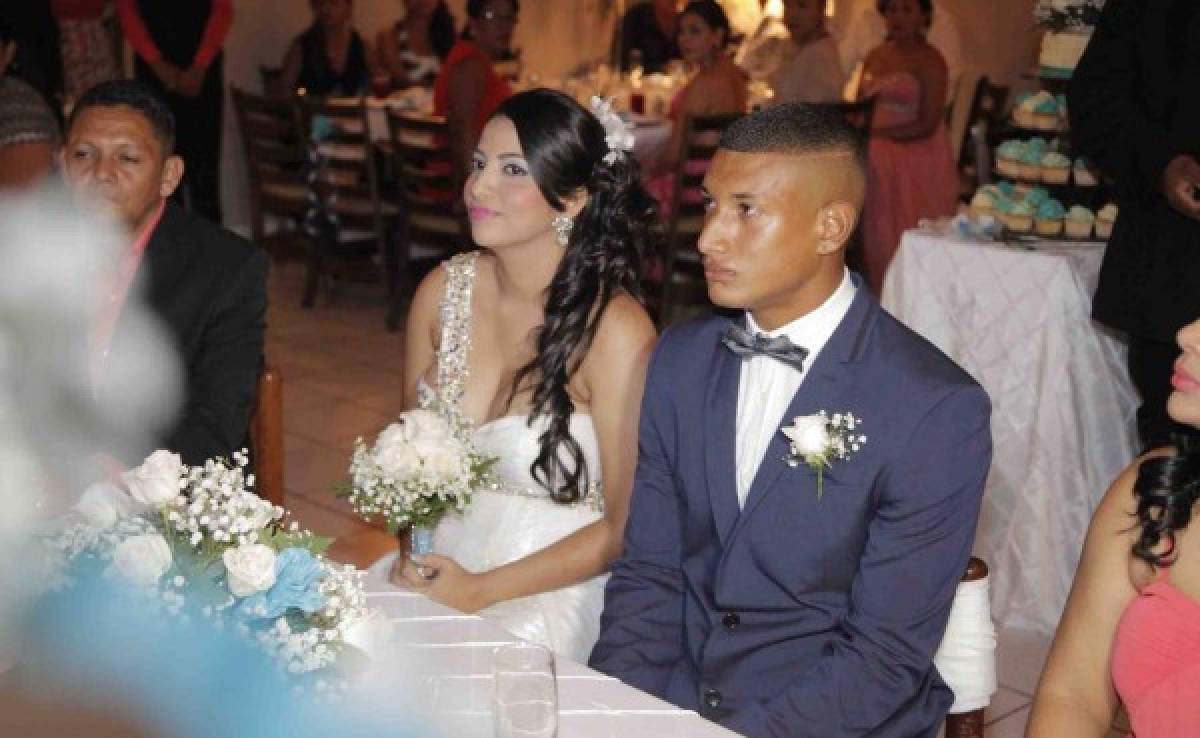 Futbolista Brayan Acosta contrae matrimonio en La Ceiba