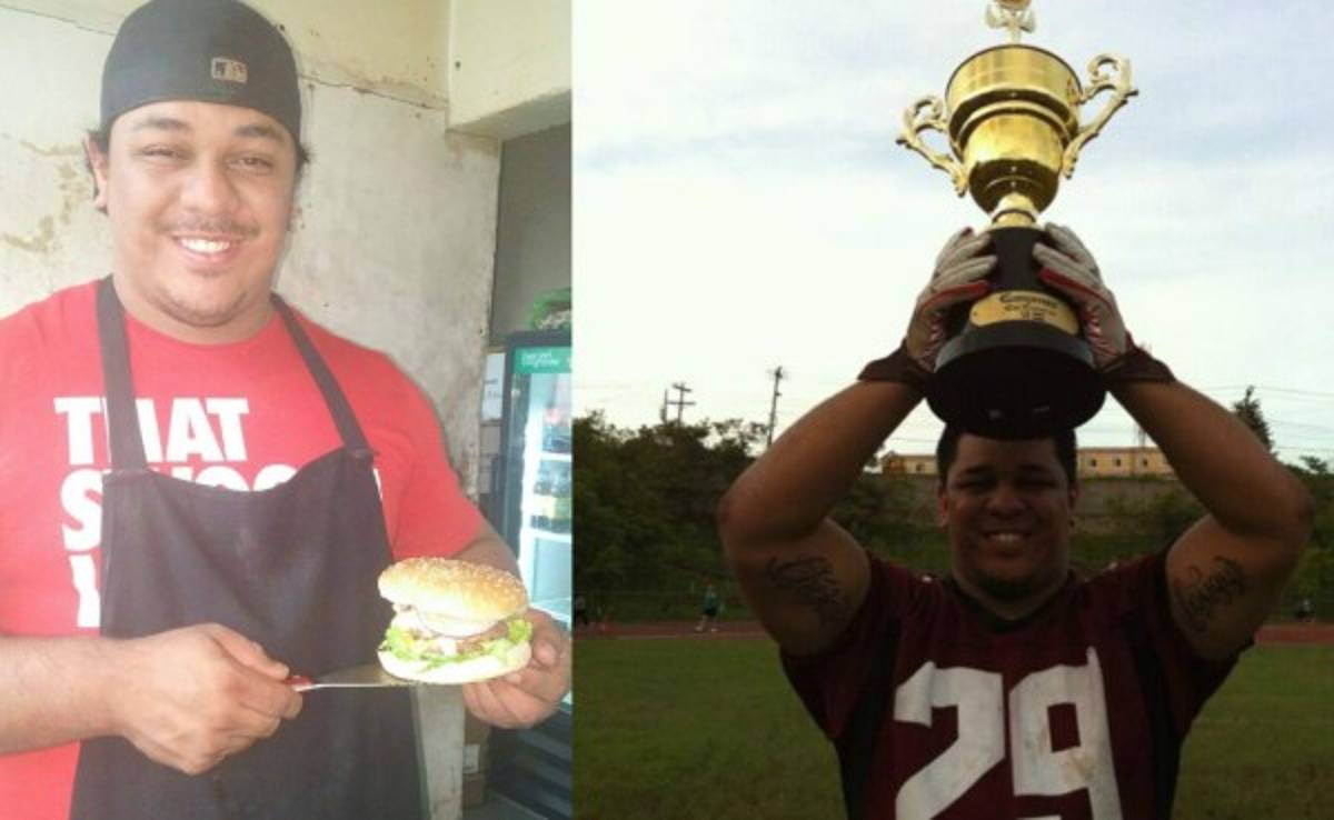 Eggar Gómez, campeón del fútbol americano y un 'crack' en la cocina