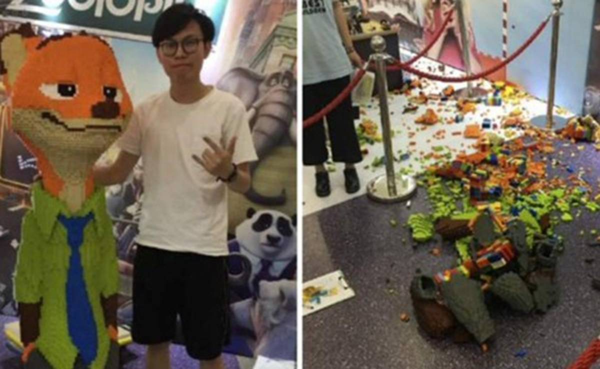 Por sacarse una 'selfie', niño rompe escultura de 15 mil dólares