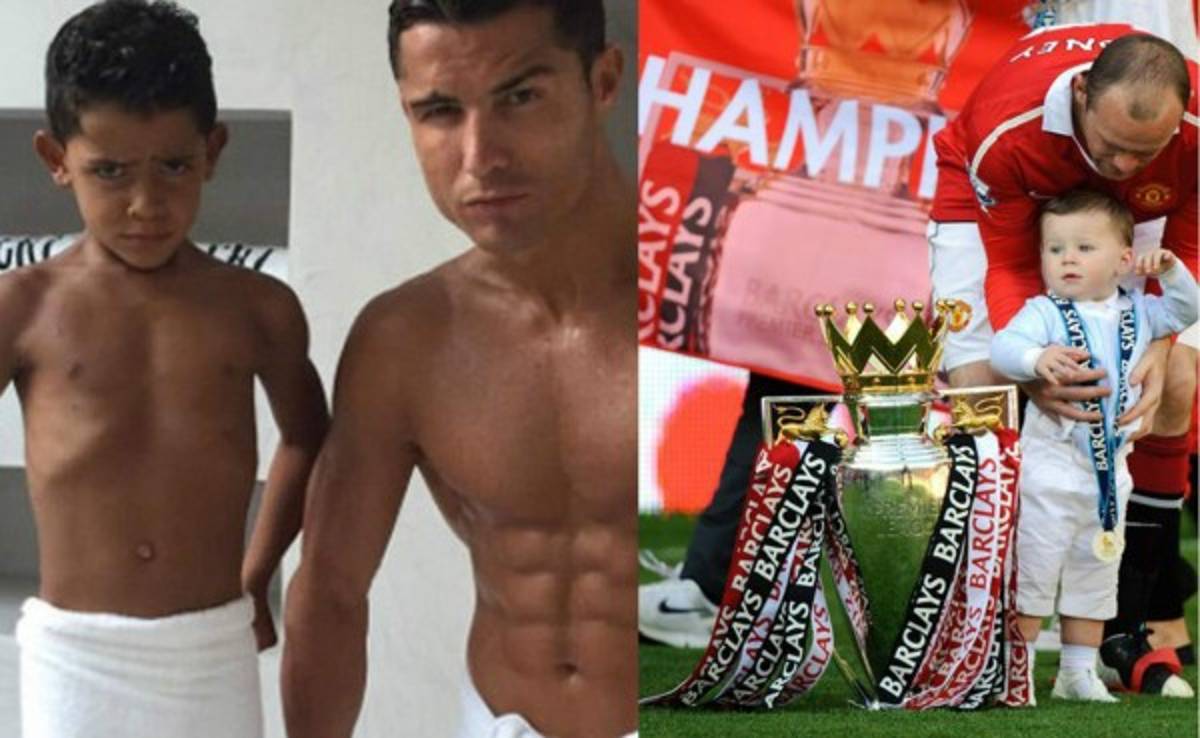 Futbolistas e hijos, idénticos como dos gotas de agua