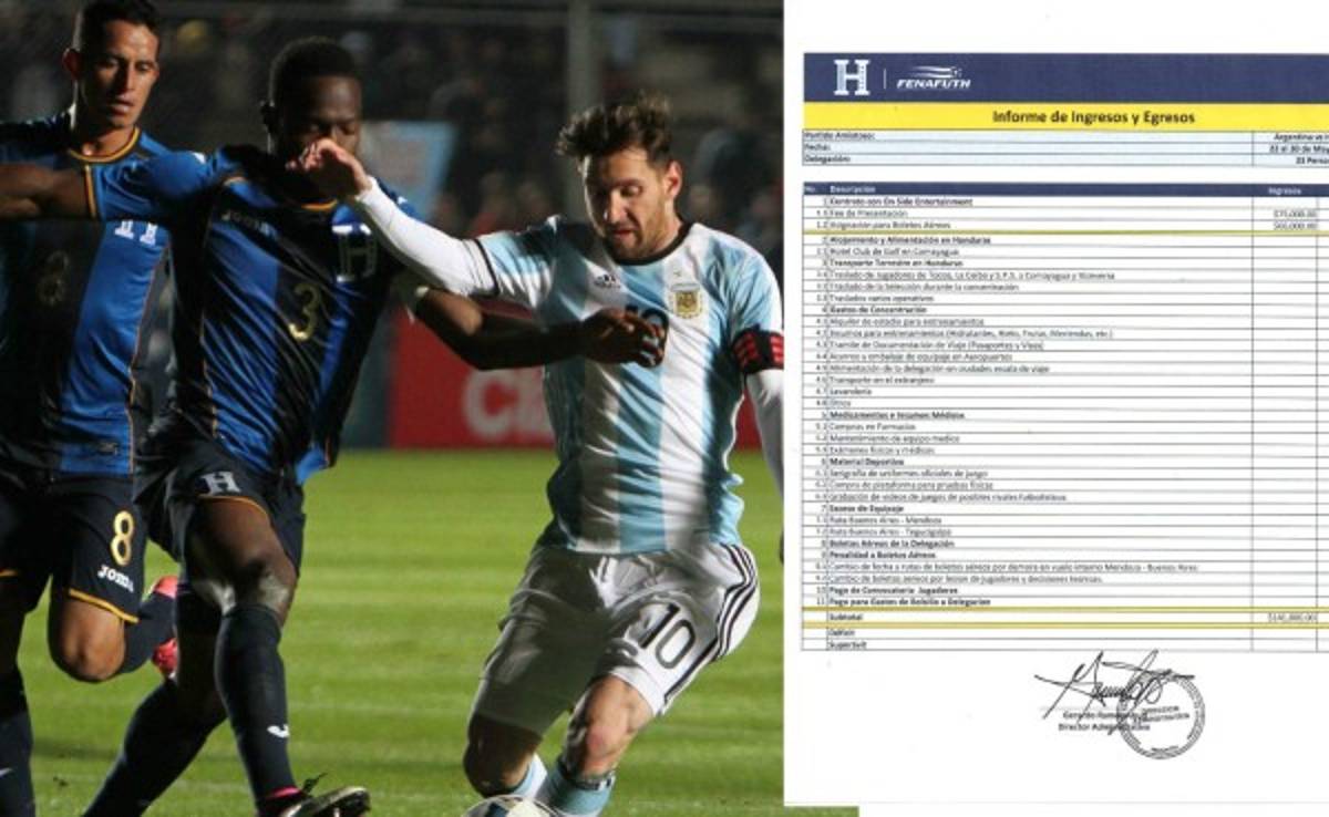 Increíble: Apenas 3.624 dólares le quedaron a Honduras de 75 mil que le pagó Argentina