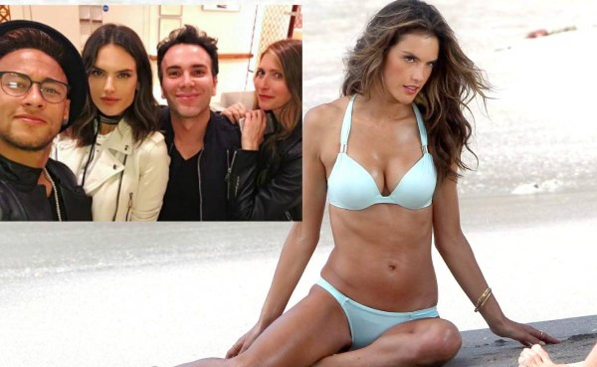 Neymar pasa sus vacaciones con una modelo brasileña de Victoria's Secret