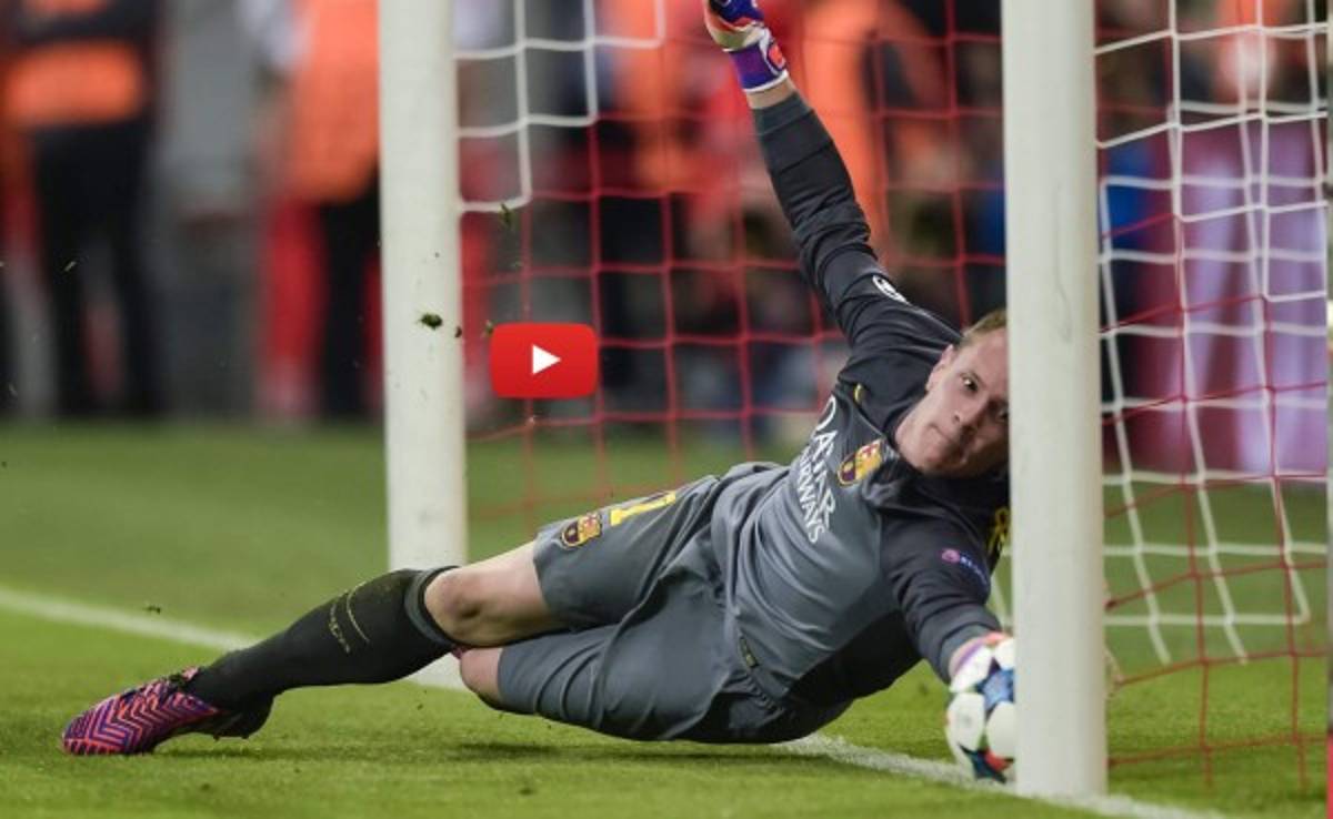 VIDEO: Ter Stegen se luce en el Allianz Arena frente al Bayern