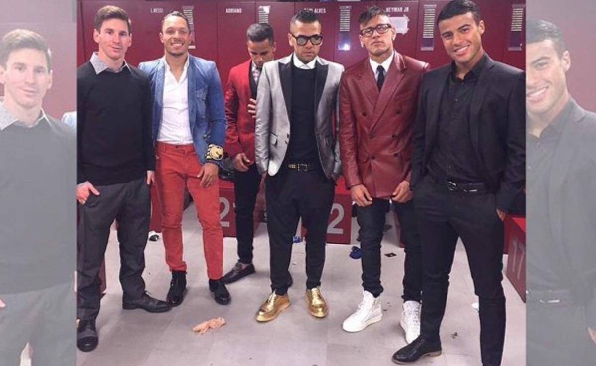 Elegancia y extravagancia en camerino de Barcelona tras triunfo a Real Madrid