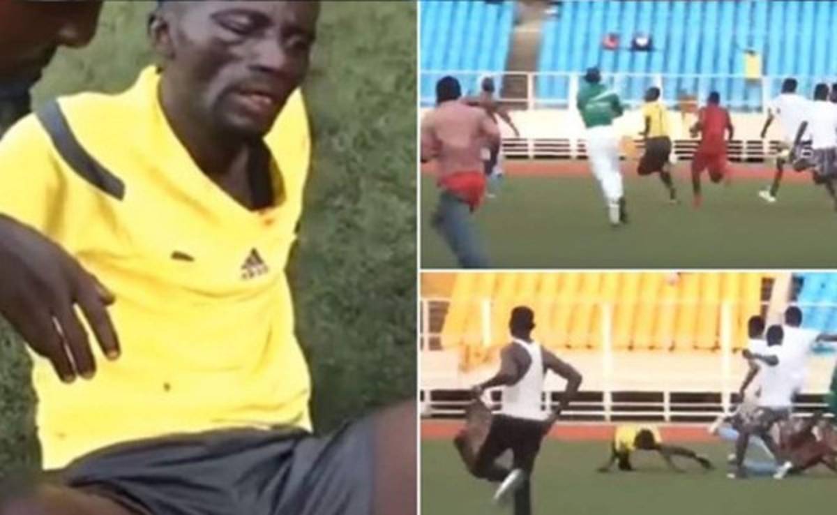 VIDEO: Brutal paliza de aficionados a un árbitro en el Congo