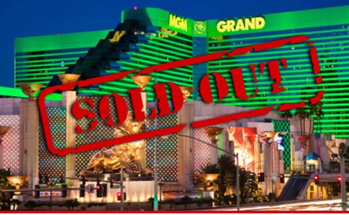 En minutos se agota hospedaje en el MGM Grand de Las Vegas