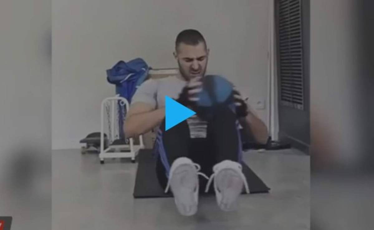 VIDEO: Benzema acelera su recuperación y estaría ante Juventus