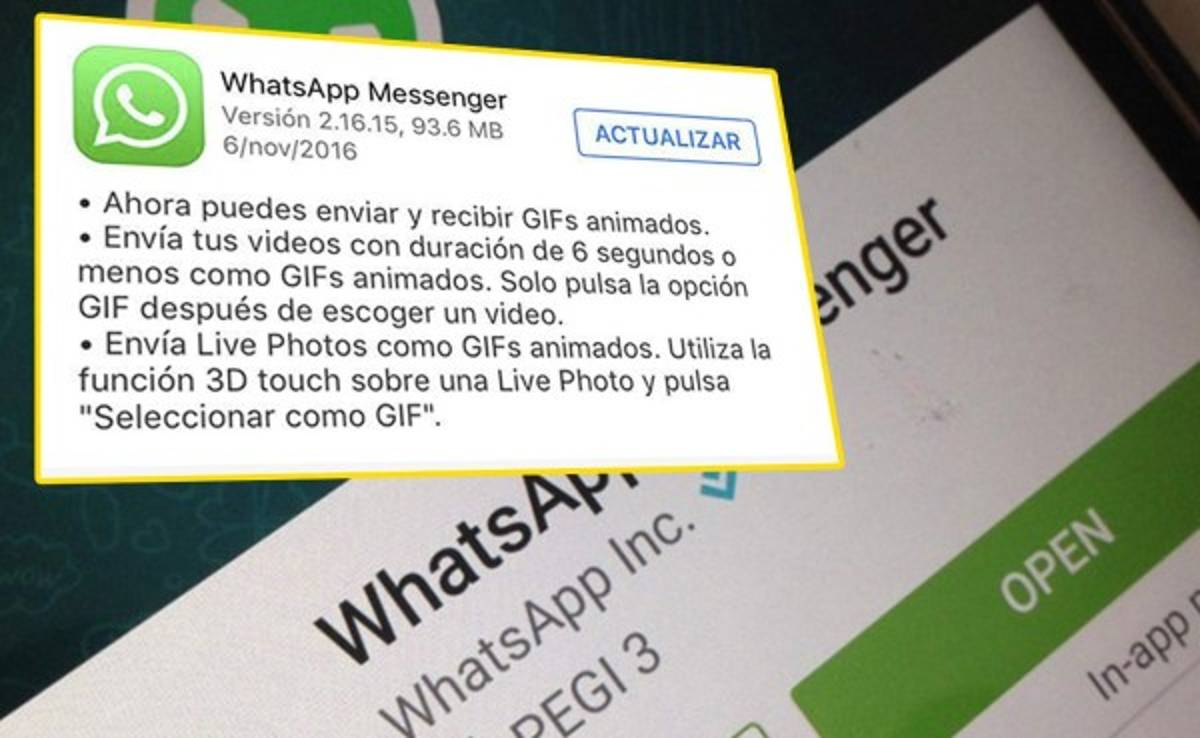 OFICIAL: Llega la actualización de Whatsapp para hacer GIF en iPhone