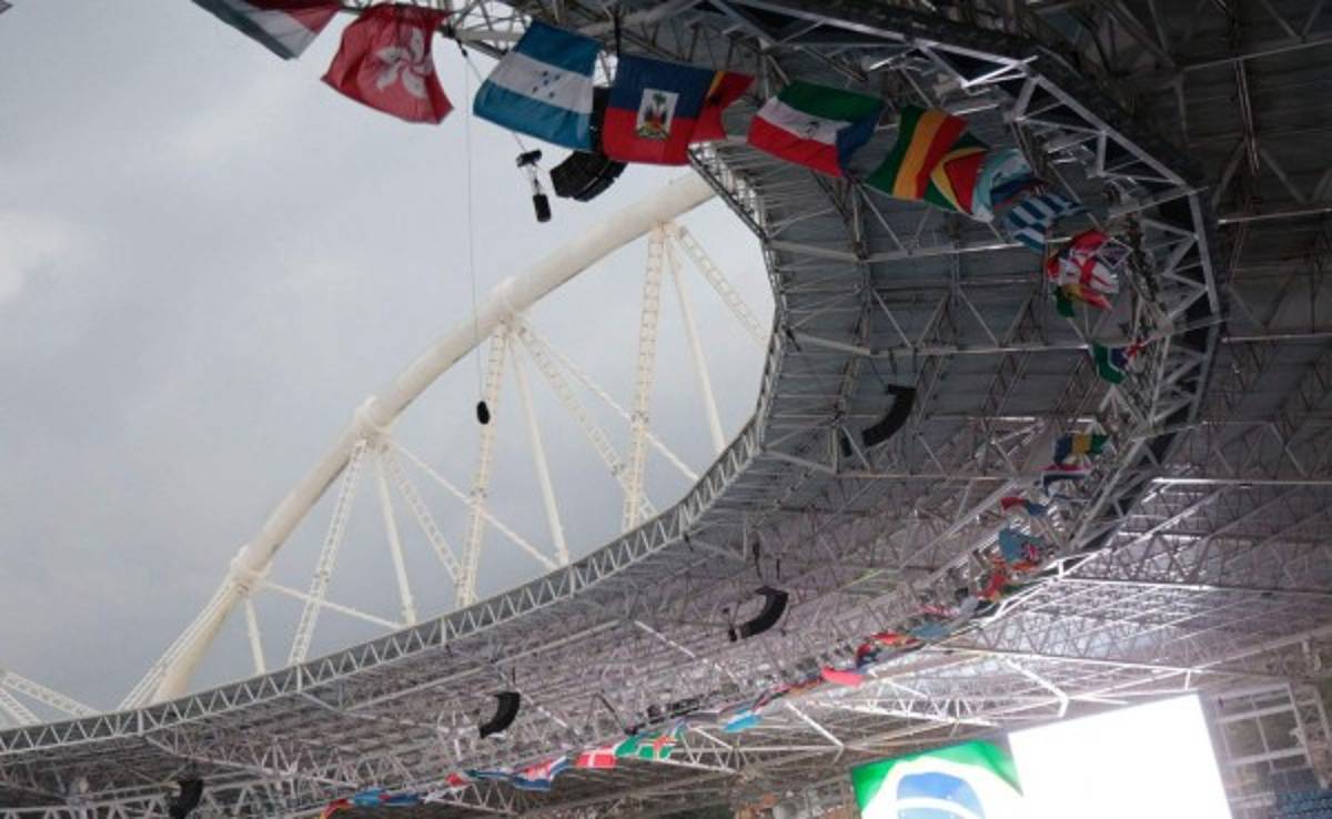 Así de bello luce el estadio Engenhão, donde debutará Honduras