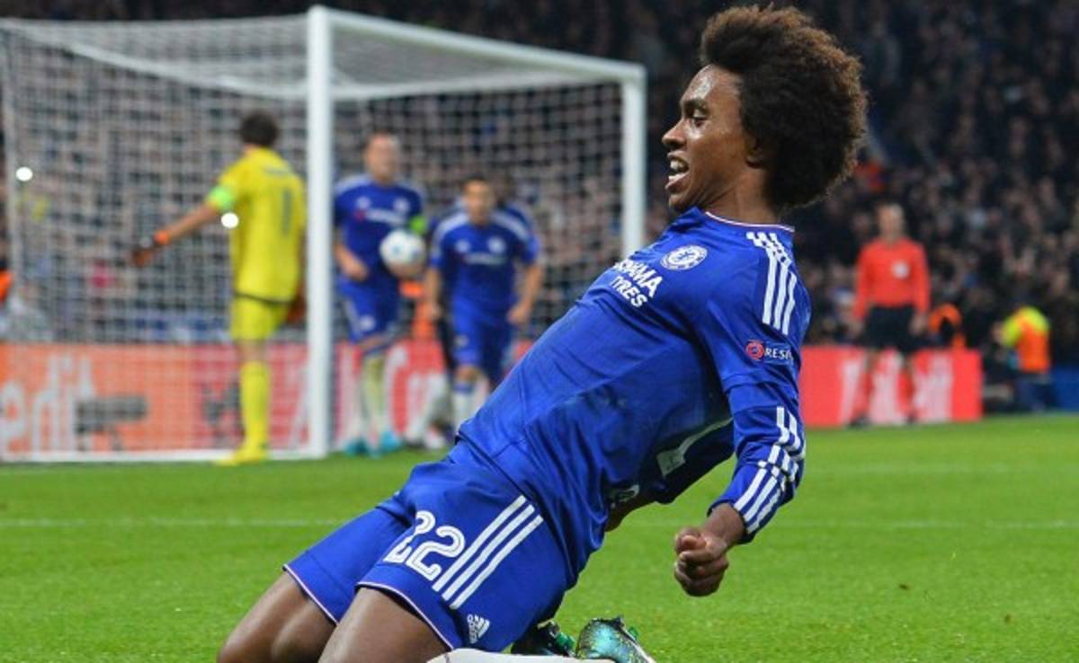 Un gol de Willian salva al Chelsea y a Mourinho de un nuevo revés