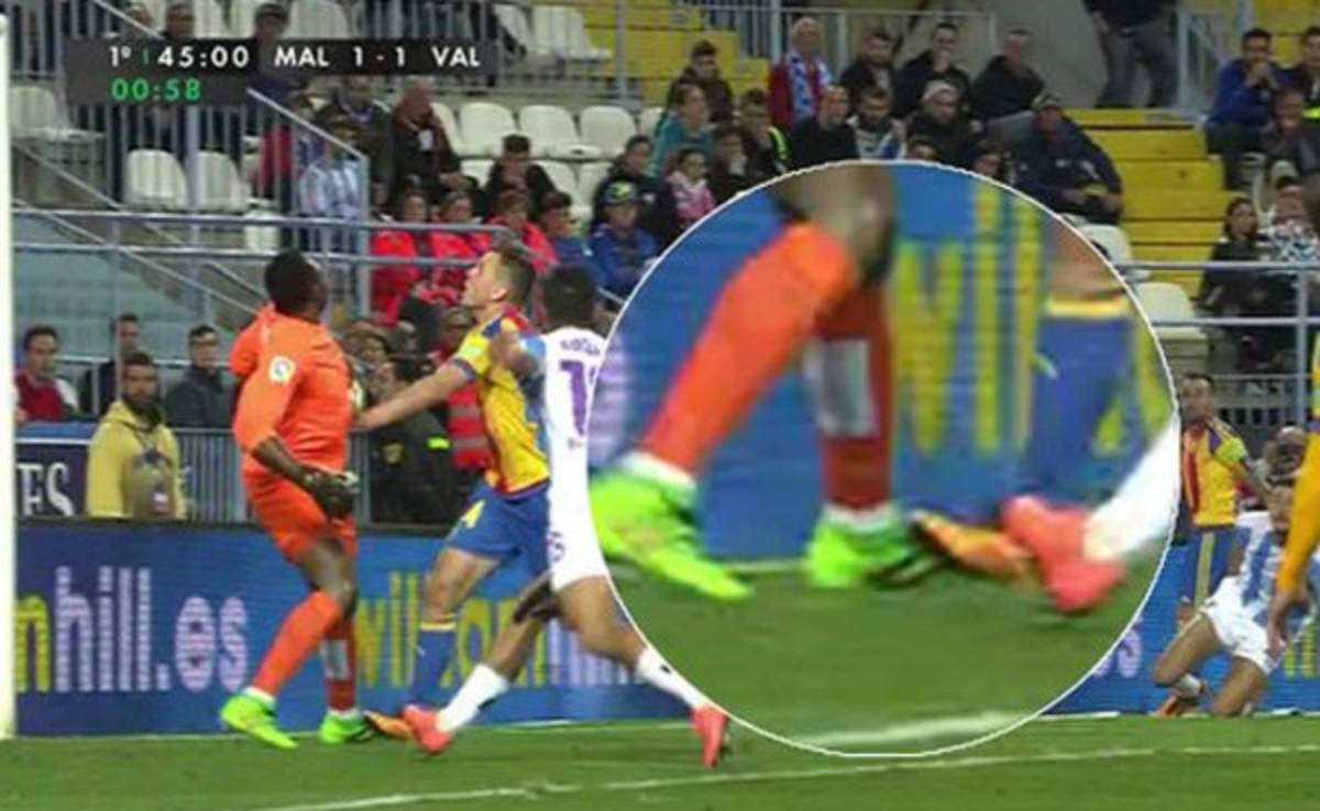 VIDEO: El controversial autogol de Kameni con el Málaga