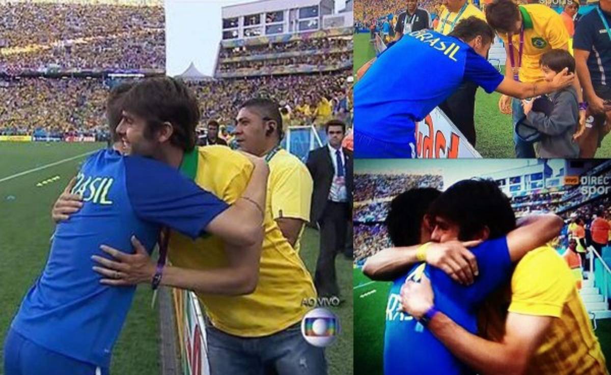 VIDEO: El abrazo de Kaká y Neymar previo al Brasil-Croacia