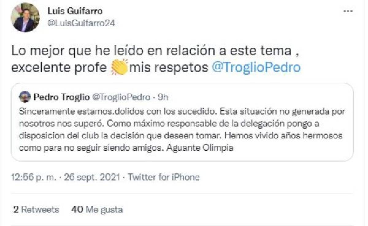 'Manchado por un escándalo': así reaccionó la prensa tras la disposición de renuncia de Pedro Troglio del Olimpia