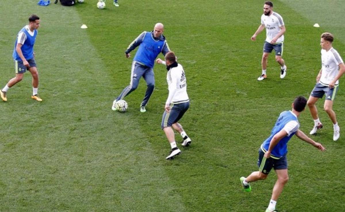 Enzo, el hijo de Zidane entrenó con el primer equipo del Real Madrid