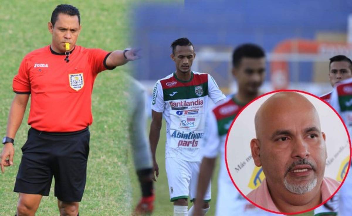 Presidente del Marathón: 'Me siento asaltado, ese árbitro es un sinvergüenza'