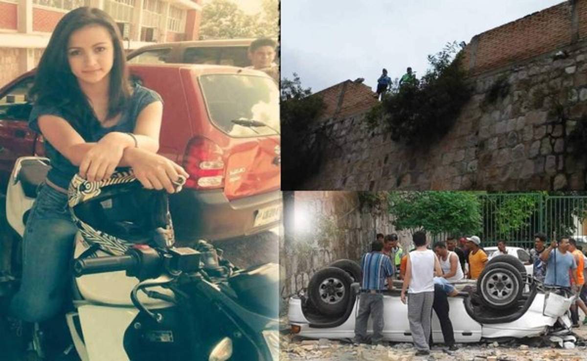 Universitaria muere al caer con su carro desde unos 17 metros