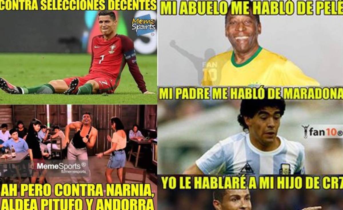 Los mejores memes que dejó la goleada de Portugal a Andorra