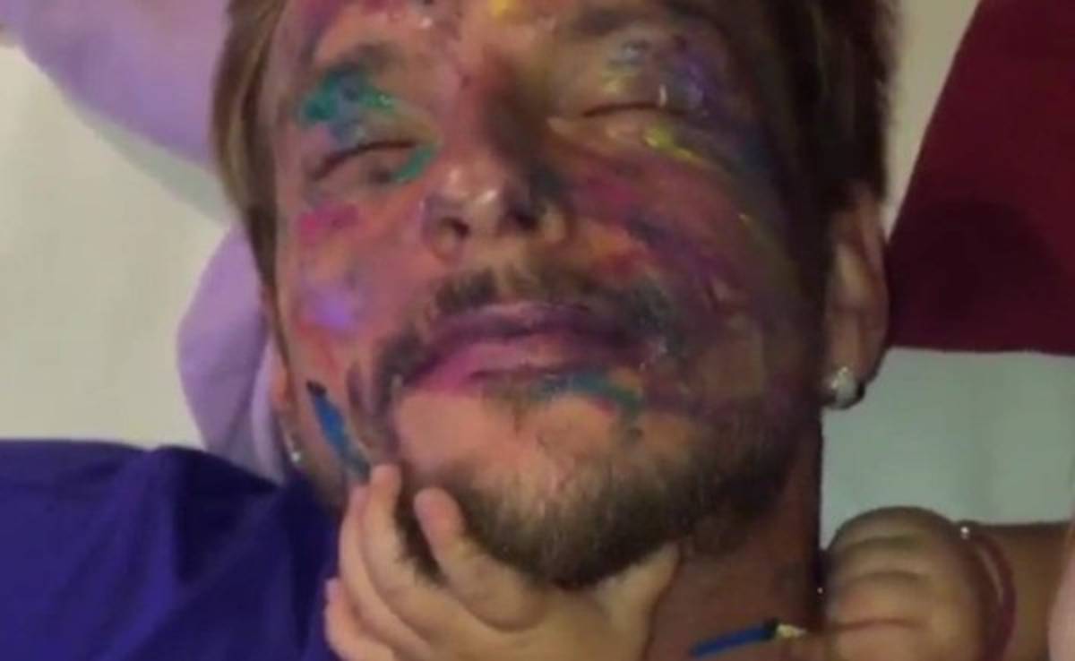 VIDEO: Ivan Rakitic permitió que su hija le pinte la cara