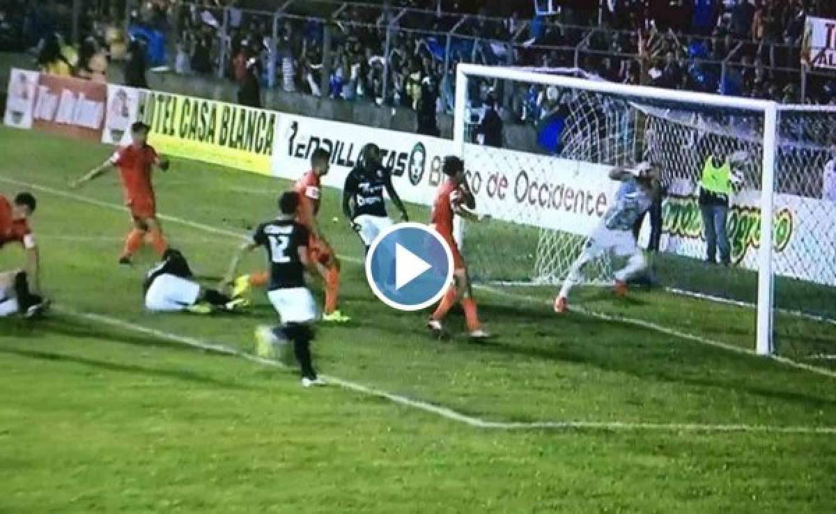 VIDEO: Gol de carambola le da el empate al Honduras Progreso sobre Motagua