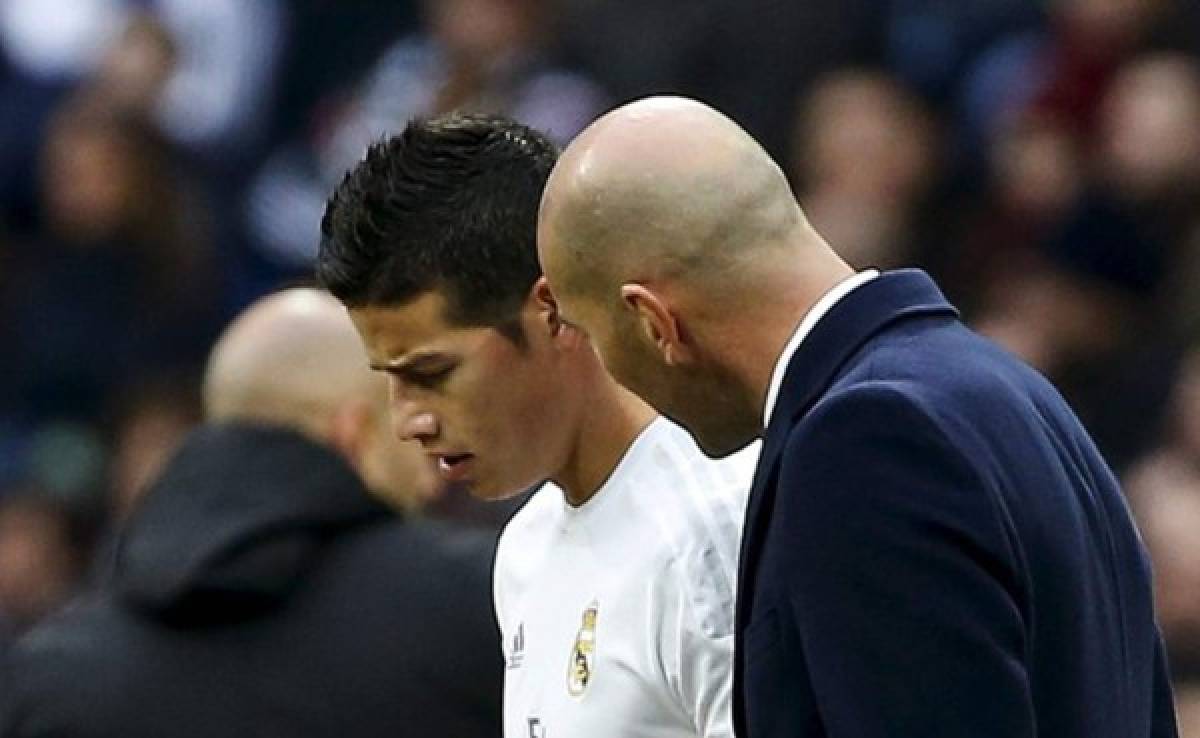 James Rodríguez niega que tengan mala relación con Zidane