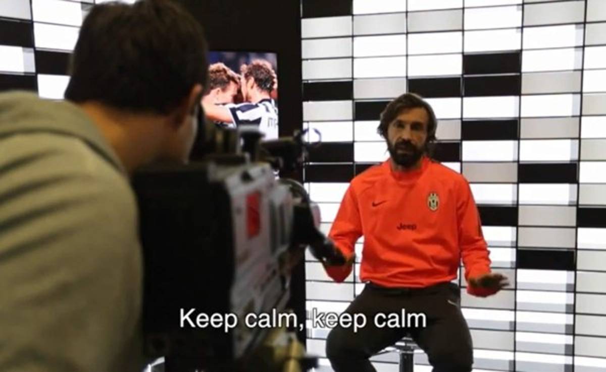 VIDEO: Pirlo pide calma en un nuevo promo de la Juventus