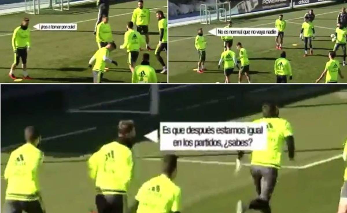Sergio Ramos molesto por falta de intensidad en entrenamiento del Real Madrid