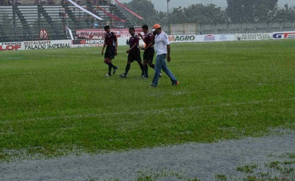 Por lluvia, Real Sociedad-Juticalpa se pospone para este lunes en Tocoa