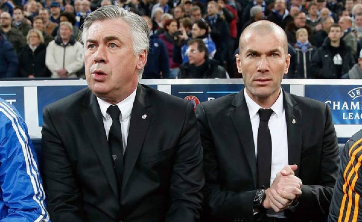 Ancelotti: 'Zidane tiene carisma y el respeto de los jugadores'