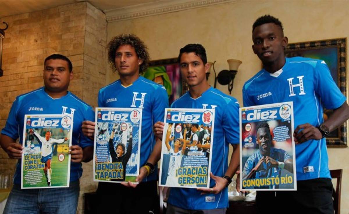 Histórico desayuno de DIEZ con los cuatro héroes olímpicos de Honduras