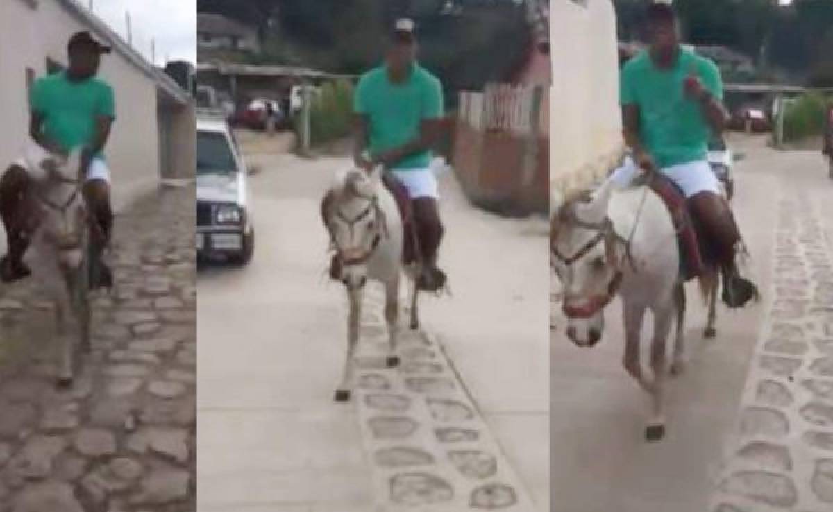 VIDEO: El delantero Carlo Costly disfrutó el feriado morazánico paseando en caballo