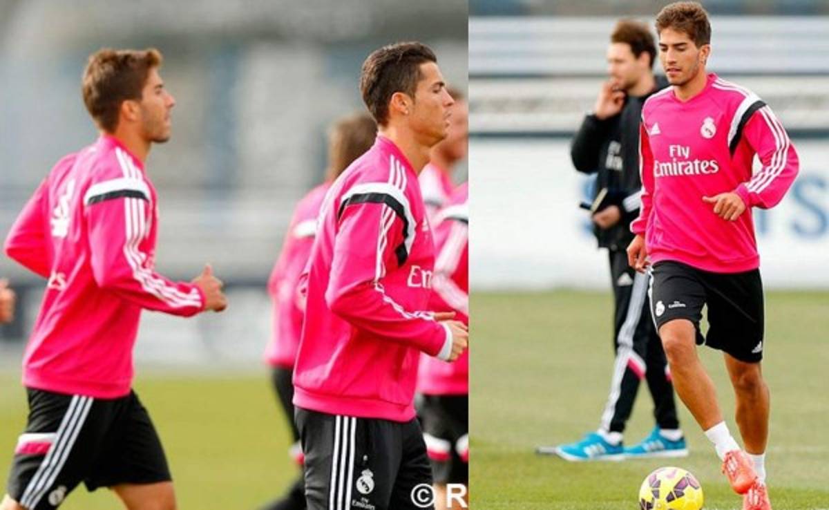Lucas Silva completa su primer entrenamiento con el Real Madrid