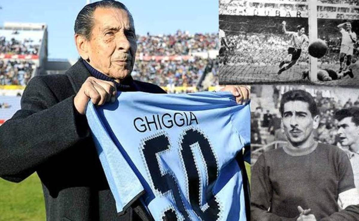 Murió Alcides Ghiggia, el uruguayo que enmudeció el Maracaná en 1950