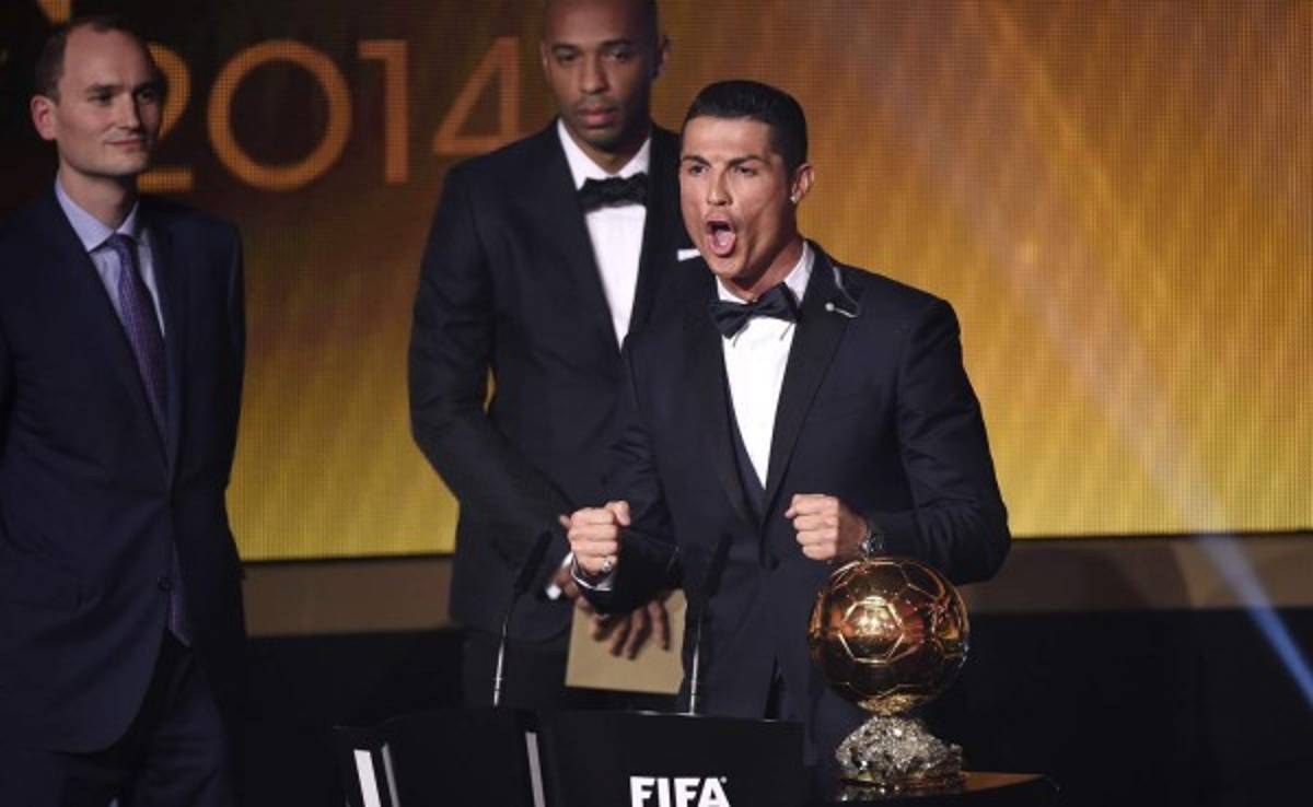 El grito de Cristiano Ronaldo al ganar Balón de Oro