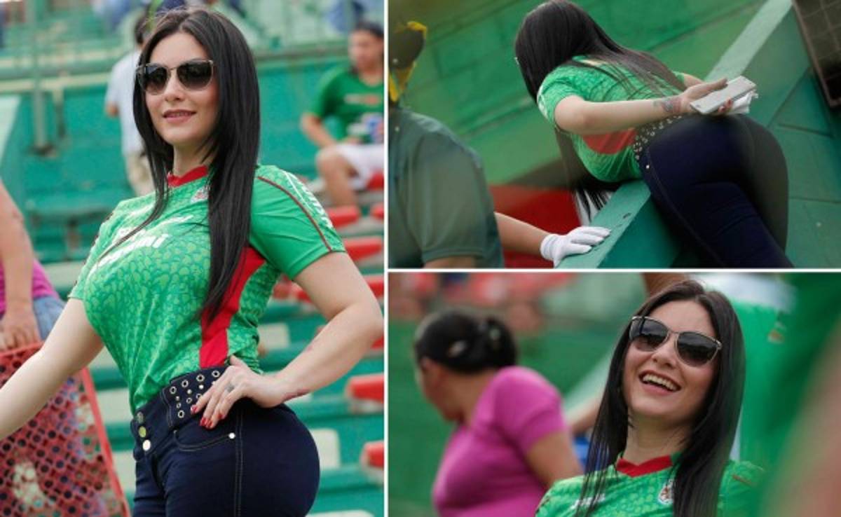 Ariana Herchi paraliza estadio de Marathón en el clásico ante Real España