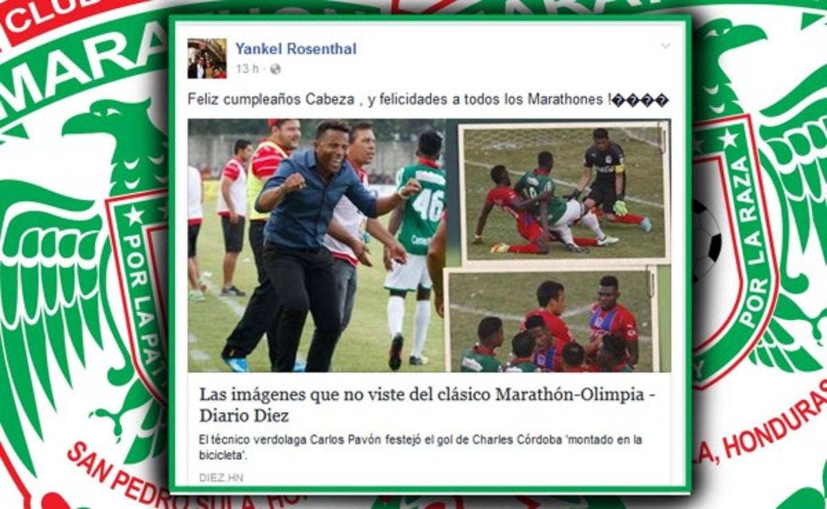 Yankel Rosenthal felicita a Emil Martínez y al Marathón por triunfo ante Olimpia