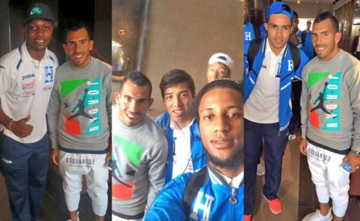 FOTOS: Jugadores hondureños junto a grandes estrellas del fútbol mundial