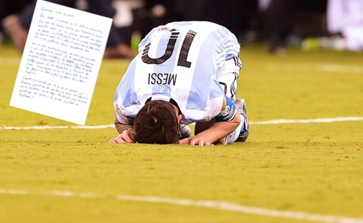 Maestra de Argentina escribe emotiva carta a Leo Messi  
