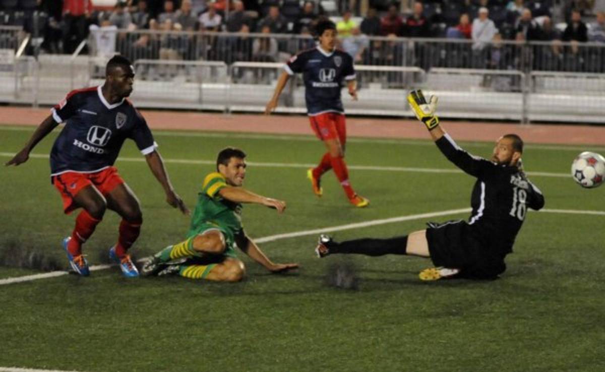 Norales anota su segundo gol, pero Indy cae ante el el equipo de Guerrero