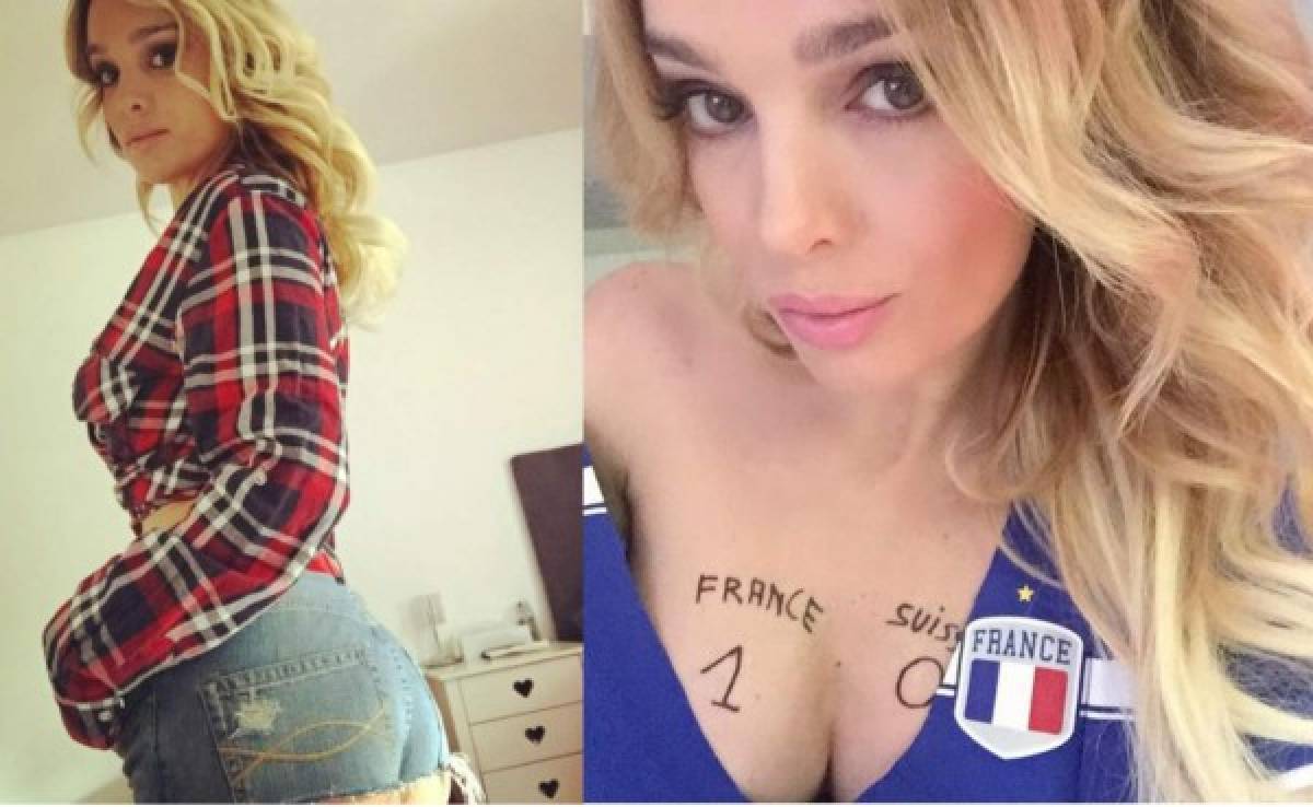 Virginie Caprice y su manera más sexy de dar los pronósticos en la Eurocopa 2016