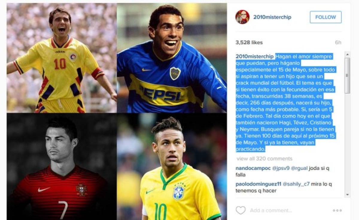 El sorprendente dato de 'Mister Chip' por cumpleaños de CR7, Neymar y Tévez