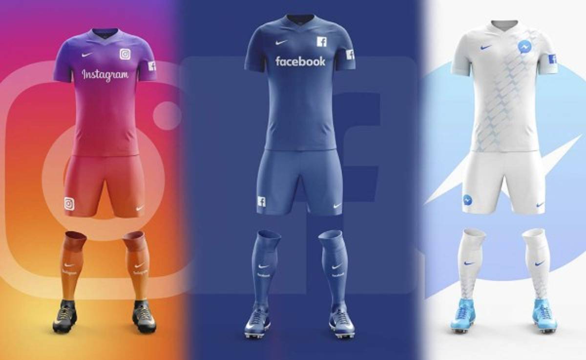 Así serían los uniformes si las redes tuvieran equipos de fútbol