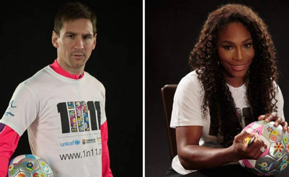 Messi y Serena Williams vuelven a Asia con campaña por la escolarización