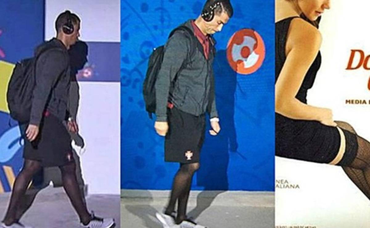 Fotos de Cristiano en pantys causan revuelo en las redes sociales