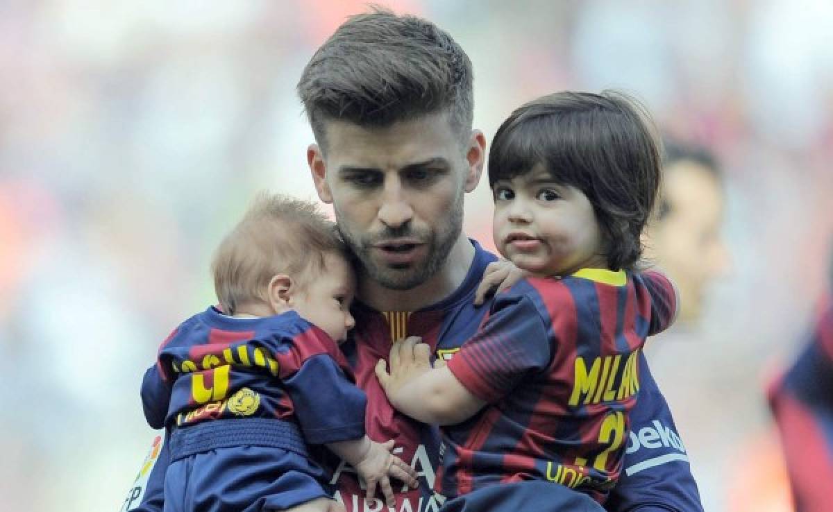 Gerard Piqué regaña a su hijo por imitar feo gesto de Messi